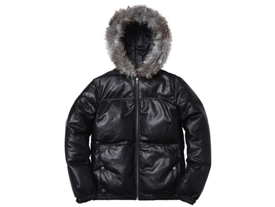 【値下げ】Supreme leather down jacket size XL